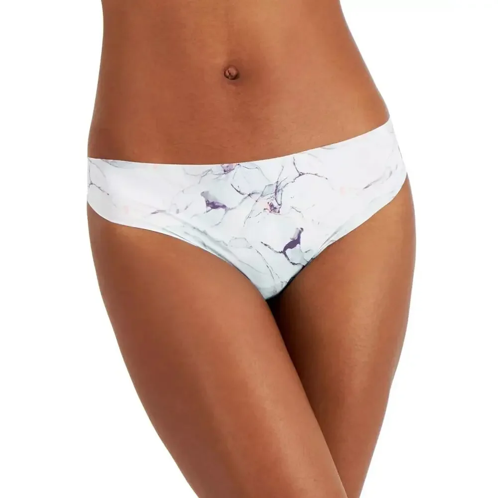 Lot Thong Panties Underwear 9 Alfani Womens XL Gray Leopard Beige Blue Nude